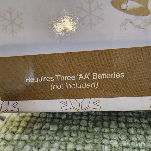 Feldstein Christmas Carol Clock Snowman Scene Plays 12 Holiday Carols w/ Box - Picture 8 of 14